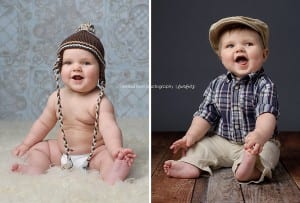 6 month baby with hats