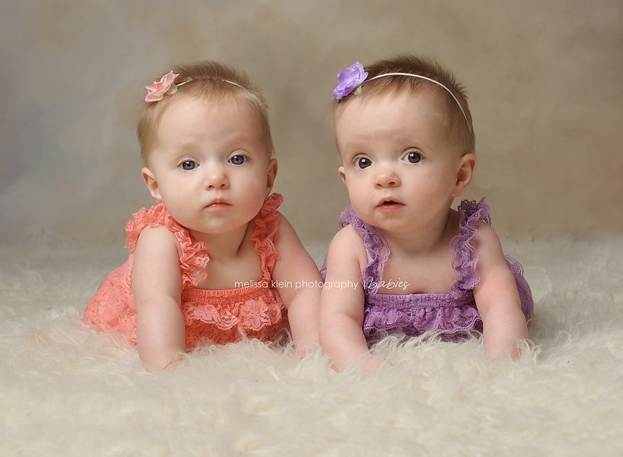 6 month twin girls