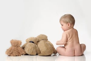 baby butt with teddy bears