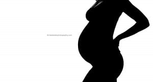 silhouette maternity photo
