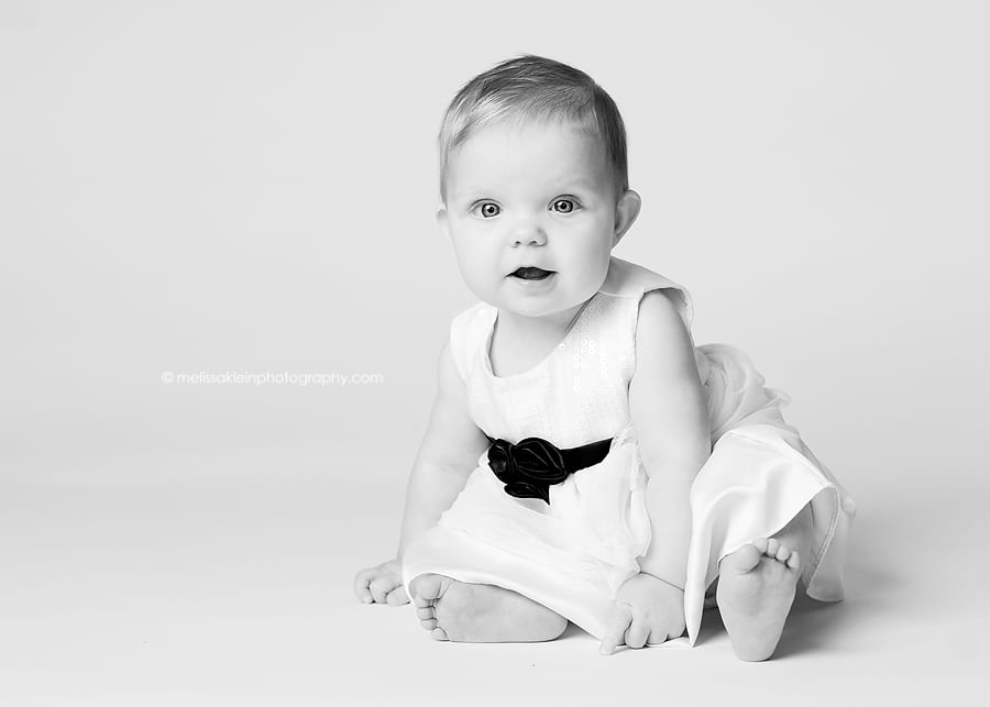 simple baby girl studio portrait