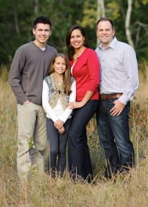 family photos in a field with teens
