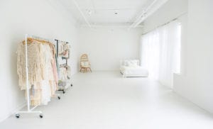 all white photo studio