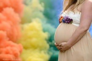 rainbow baby maternity session