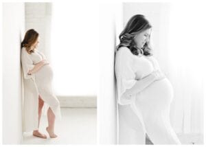maternity photographer with clothing options