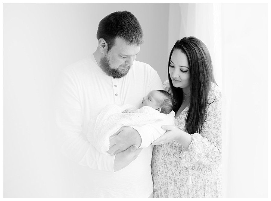 dreamy newborn and parent photos in white bear lake MN