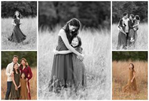 Fall family photos in the tall grass fields at tamarack nature center in white bear lake