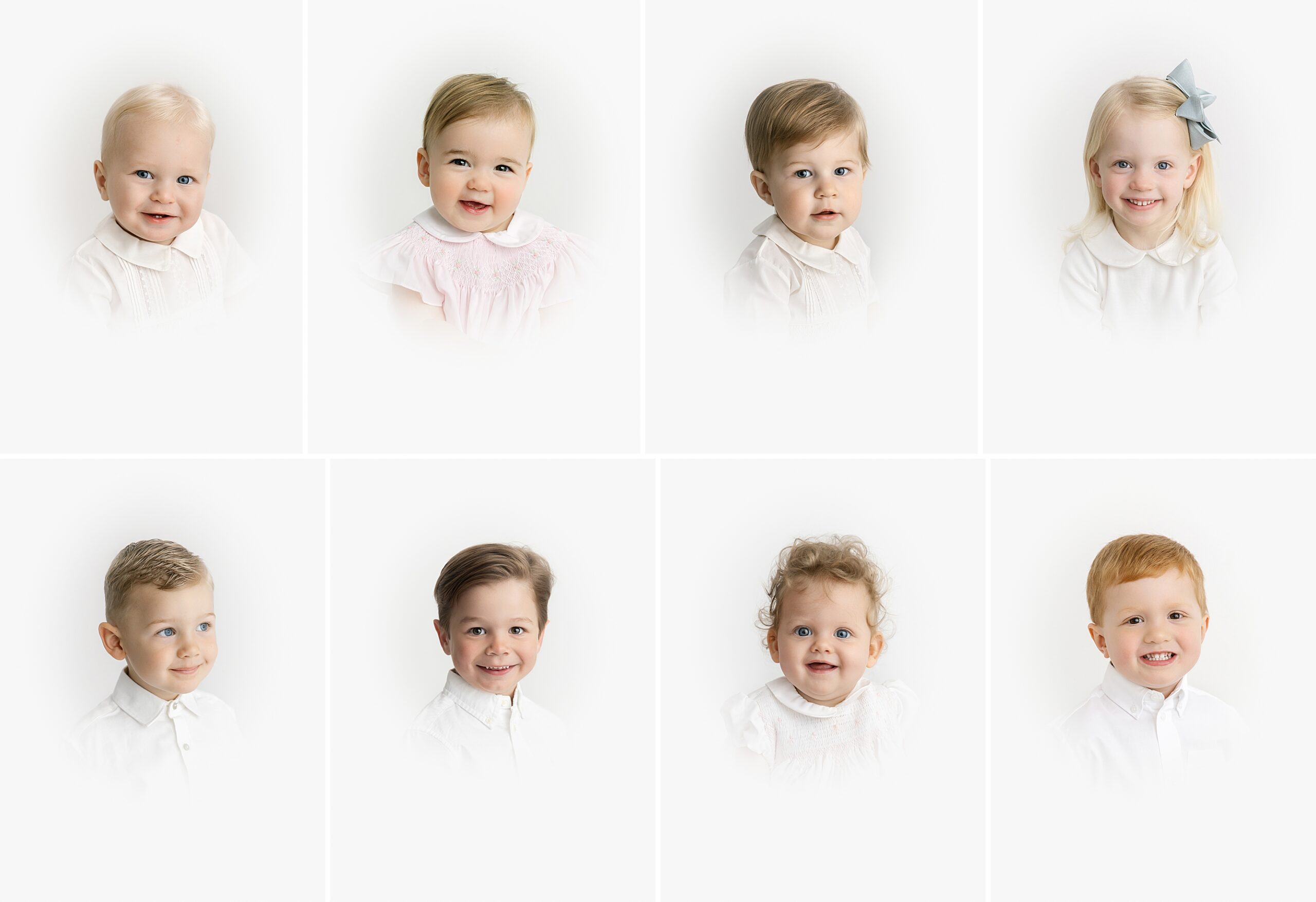 children's classic vintage heirloom portraits with white vignette in Minneapolis MN photography studio