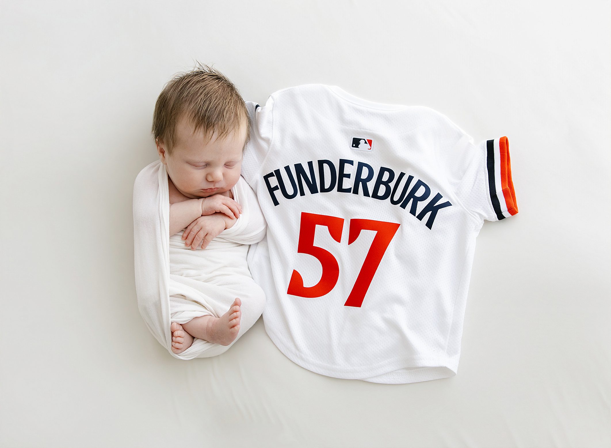 Baby Funderburk MN twins and Saint Paul Saints newborn jersey